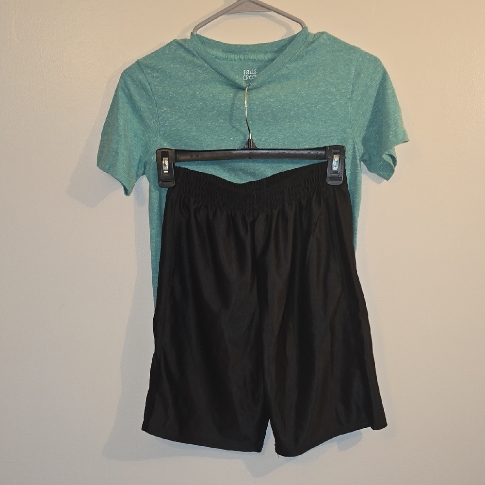 Falls Creek Kids Matching Set - Teal and Black LOT-D